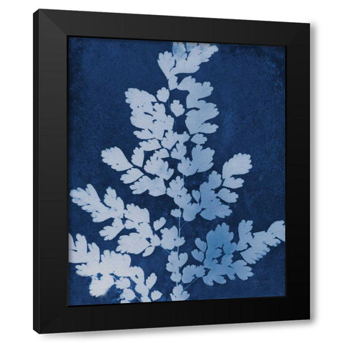 Enchanted Cyanotype VII Black Modern Wood Framed Art Print with Double Matting by Green, Nancy
