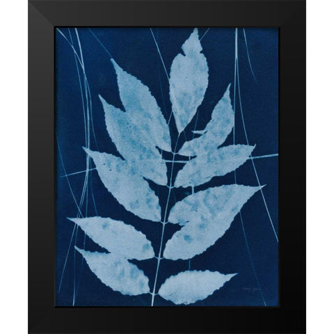 Enchanted Cyanotype IX Black Modern Wood Framed Art Print by Green, Nancy