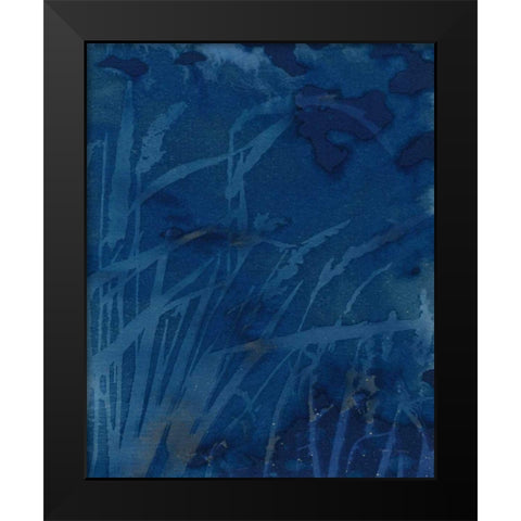 Enchanted Cyanotype XI Black Modern Wood Framed Art Print by Green, Nancy
