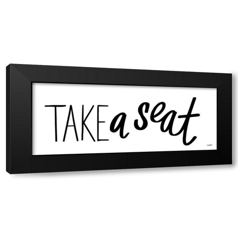 Bathroom Etiquette X Black Modern Wood Framed Art Print by York, Leah