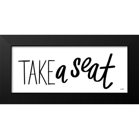 Bathroom Etiquette X Black Modern Wood Framed Art Print by York, Leah