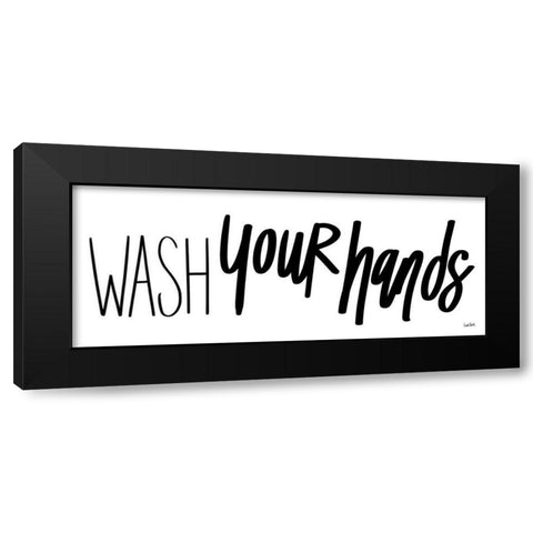 Bathroom Etiquette XI Black Modern Wood Framed Art Print with Double Matting by York, Leah