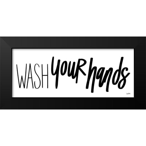 Bathroom Etiquette XI Black Modern Wood Framed Art Print by York, Leah