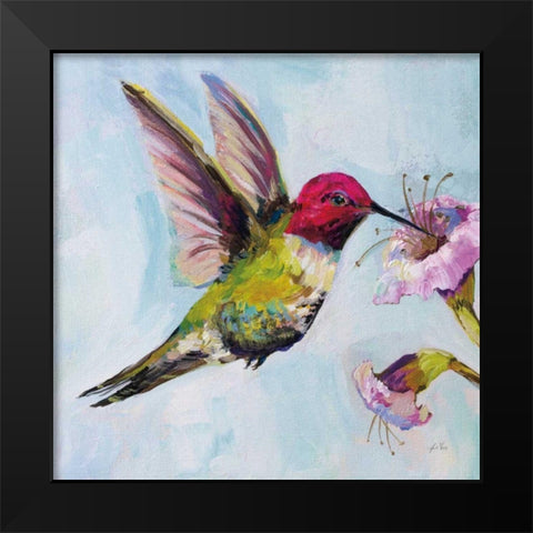 Hummingbird I Black Modern Wood Framed Art Print by Vertentes, Jeanette
