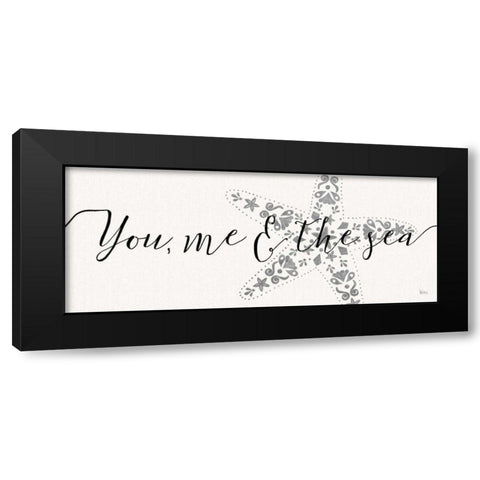 Sea Charms VI Silver Black Modern Wood Framed Art Print with Double Matting by Charron, Veronique