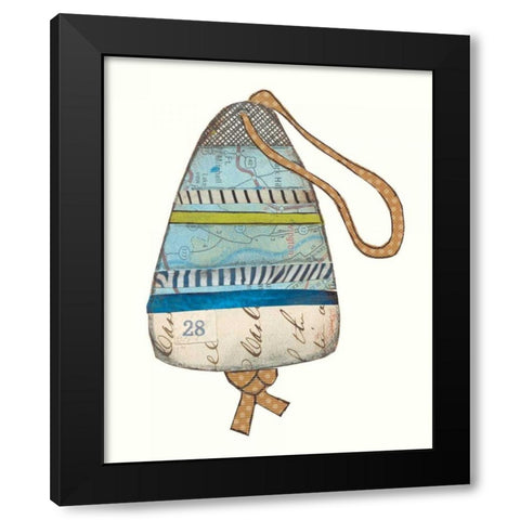Lobster Buoys II Black Modern Wood Framed Art Print with Double Matting by Prahl, Courtney