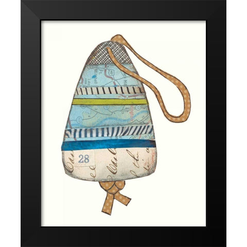 Lobster Buoys II Black Modern Wood Framed Art Print by Prahl, Courtney