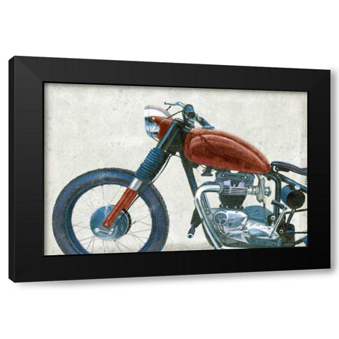 Lets Roll III Grunge Crop Black Modern Wood Framed Art Print with Double Matting by Wiens, James