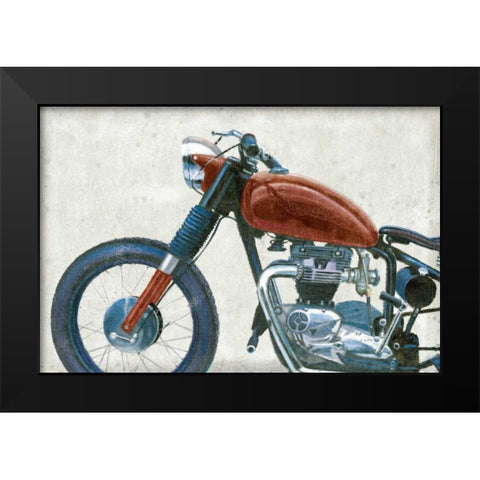 Lets Roll III Grunge Crop Black Modern Wood Framed Art Print by Wiens, James