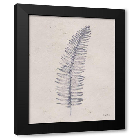 Soft Summer Sketches I Navy Black Modern Wood Framed Art Print with Double Matting by Wiens, James