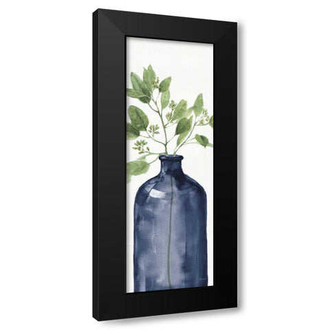 Mixed Greenery I Navy Black Modern Wood Framed Art Print with Double Matting by Audit, Lisa