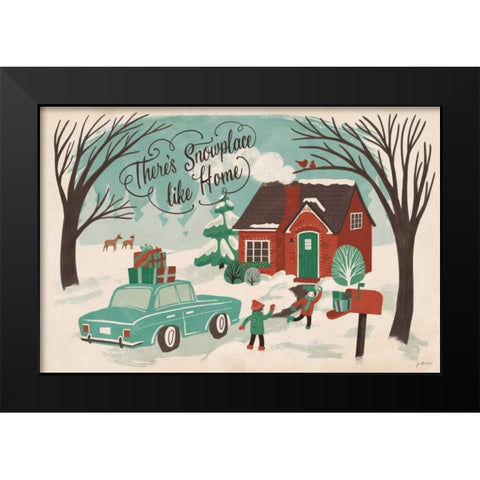 Winter Bliss I Black Modern Wood Framed Art Print by Penner, Janelle