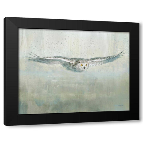 Soaring Neutral Black Modern Wood Framed Art Print with Double Matting by Nai, Danhui