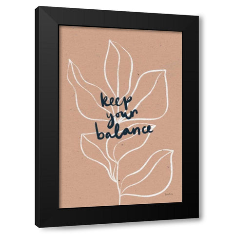 Balance I Black Modern Wood Framed Art Print by Thorns, Becky