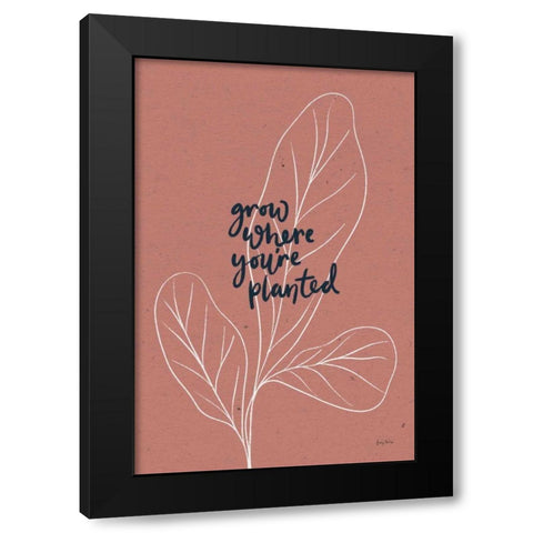 Balance II Black Modern Wood Framed Art Print by Thorns, Becky