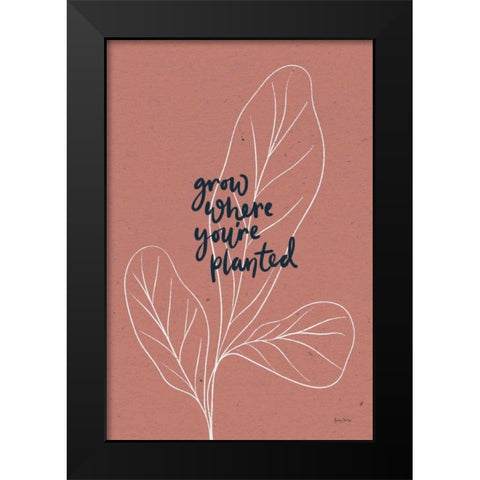 Balance II Black Modern Wood Framed Art Print by Thorns, Becky