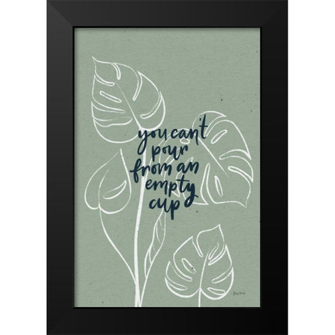Balance III Black Modern Wood Framed Art Print by Thorns, Becky