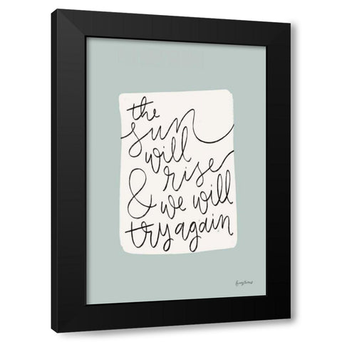 Calm Home II Black Modern Wood Framed Art Print with Double Matting by Thorns, Becky