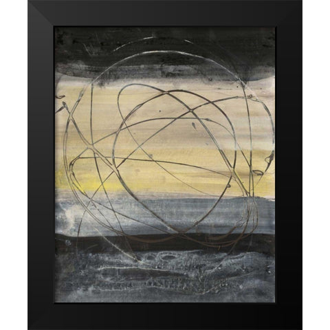 Natural Balance II Black Modern Wood Framed Art Print by Hristova, Albena