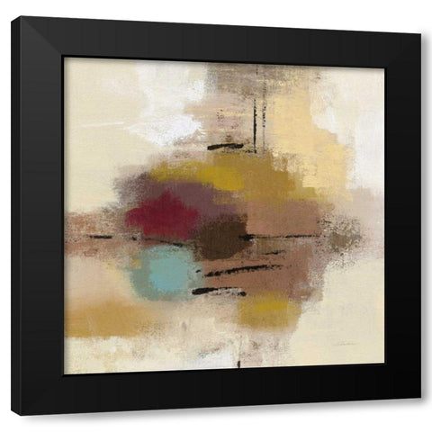 Morello Cherry Abstract I Black Modern Wood Framed Art Print by Vassileva, Silvia