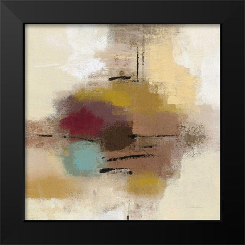 Morello Cherry Abstract I Black Modern Wood Framed Art Print by Vassileva, Silvia