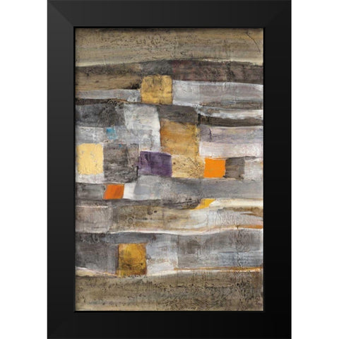 Pueblo II Black Modern Wood Framed Art Print by Hristova, Albena