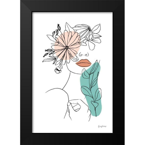 Rooted I Black Modern Wood Framed Art Print by Thorns, Becky