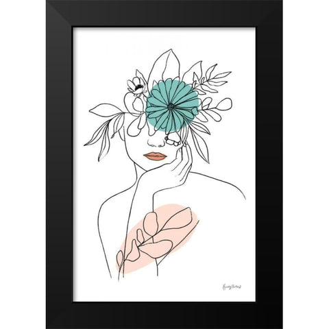 Rooted III Black Modern Wood Framed Art Print by Thorns, Becky