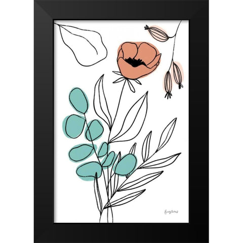 Rooted IV Black Modern Wood Framed Art Print by Thorns, Becky