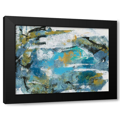 Impromptu II Black Modern Wood Framed Art Print with Double Matting by Vassileva, Silvia
