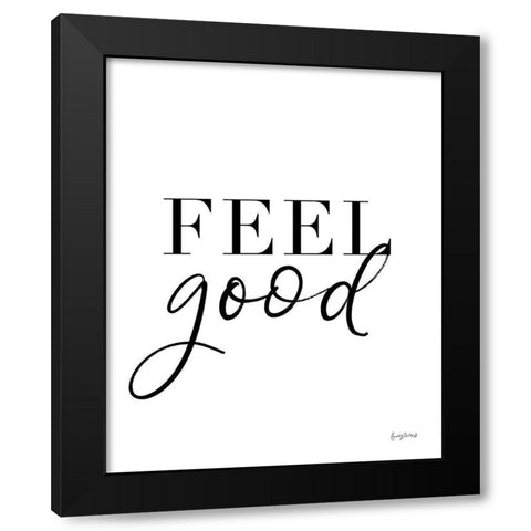Simple Words I Black Modern Wood Framed Art Print with Double Matting by Thorns, Becky