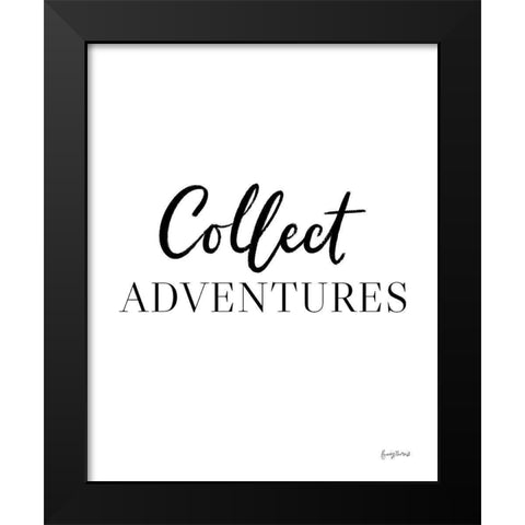 Simple Words II Black Modern Wood Framed Art Print by Thorns, Becky