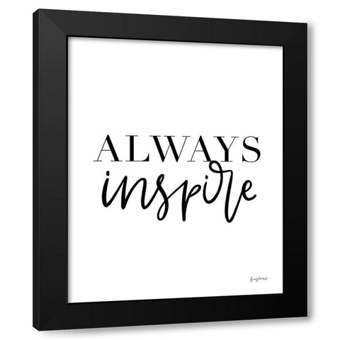 Simple Words III Black Modern Wood Framed Art Print with Double Matting by Thorns, Becky