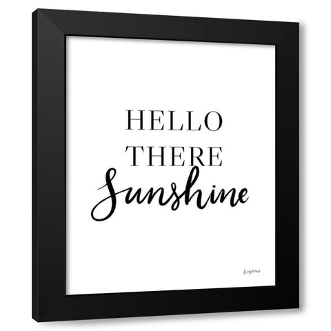 Simple Words V Black Modern Wood Framed Art Print by Thorns, Becky