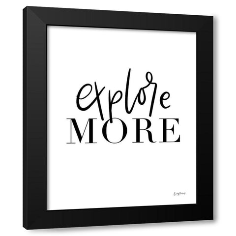 Simple Words VI Black Modern Wood Framed Art Print by Thorns, Becky