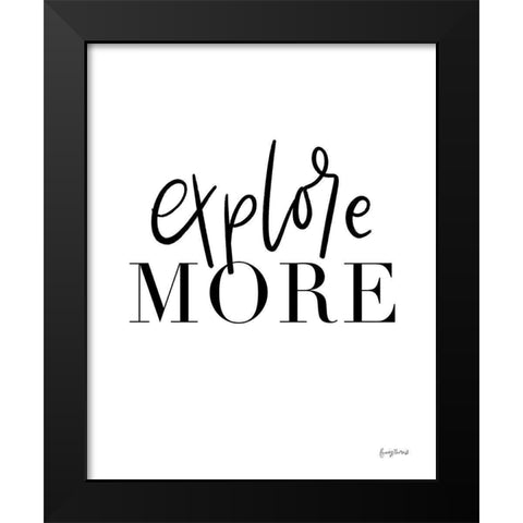 Simple Words VI Black Modern Wood Framed Art Print by Thorns, Becky