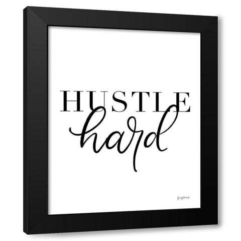 Simple Words VII Black Modern Wood Framed Art Print by Thorns, Becky