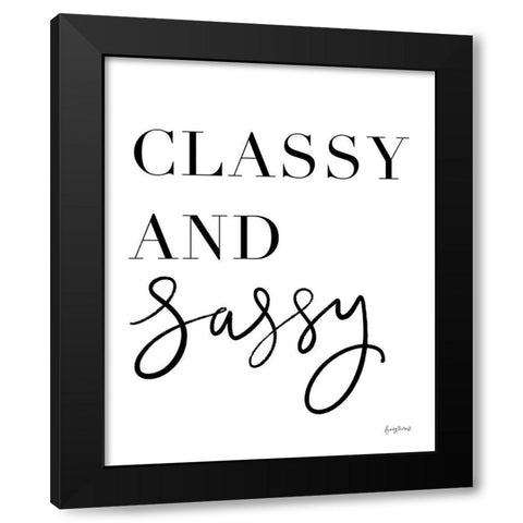 Simple Words X Black Modern Wood Framed Art Print with Double Matting by Thorns, Becky