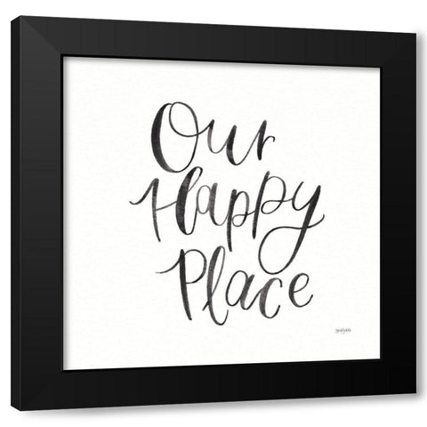 Home Sweet Home II BW Black Modern Wood Framed Art Print by Jackson, Jenaya