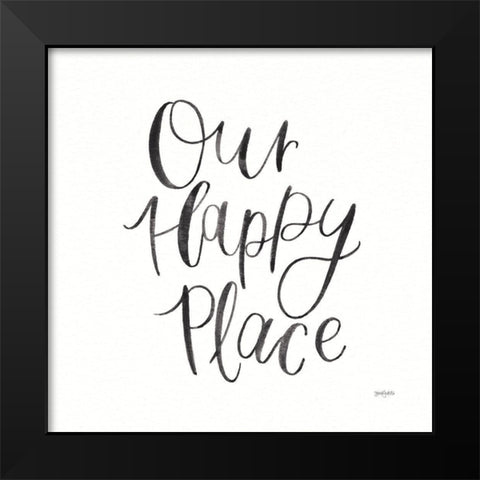 Home Sweet Home II BW Black Modern Wood Framed Art Print by Jackson, Jenaya