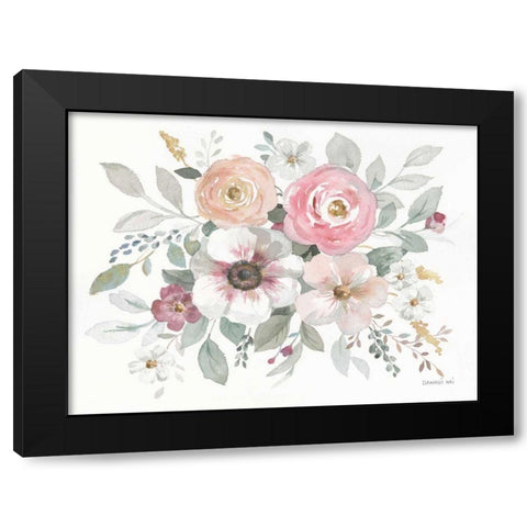 Essence of Spring I Black Modern Wood Framed Art Print with Double Matting by Nai, Danhui