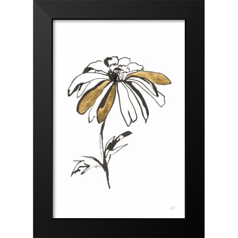Leafed I Black Modern Wood Framed Art Print by Paschke, Chris
