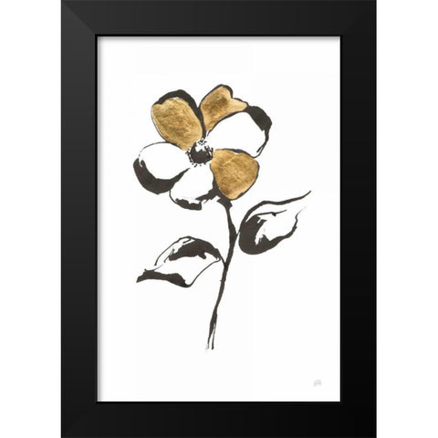 Leafed III Black Modern Wood Framed Art Print by Paschke, Chris