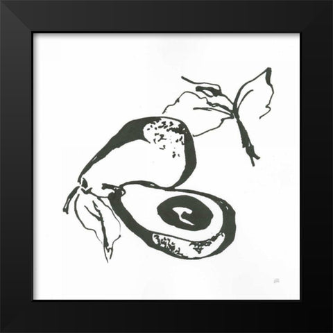 Avacado I BW Black Modern Wood Framed Art Print by Paschke, Chris