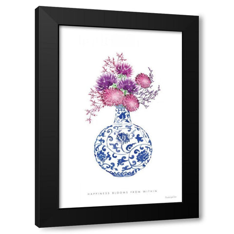 Chinoiserie Style I Black Modern Wood Framed Art Print by Charro, Mercedes Lopez