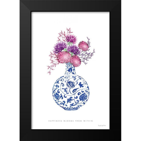 Chinoiserie Style I Black Modern Wood Framed Art Print by Charro, Mercedes Lopez