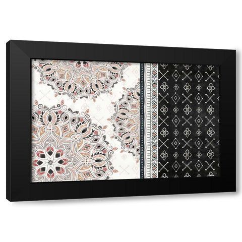 Kasbah Crush II Black Modern Wood Framed Art Print with Double Matting by June, Dina