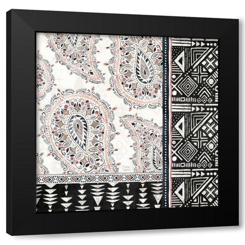 Kasbah Crush IV Black Modern Wood Framed Art Print with Double Matting by June, Dina
