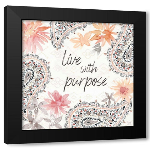 Kasbah Crush VI Black Modern Wood Framed Art Print by June, Dina