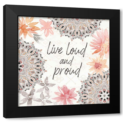 Kasbah Crush VIII Black Modern Wood Framed Art Print by June, Dina